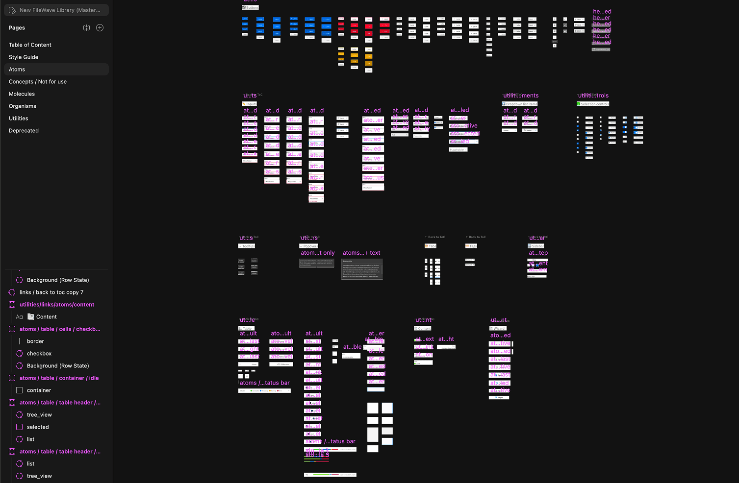 Component library · 82 components across states, variants & documentation